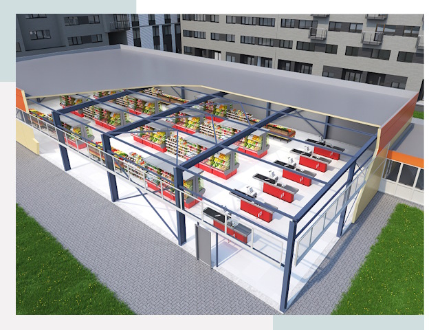 Строительство магазинов в Ноябрьск от 608 руб. за м²