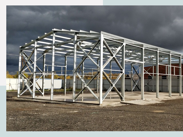 Двускатные ангары в Ноябрьск от 608 руб. за квадрат