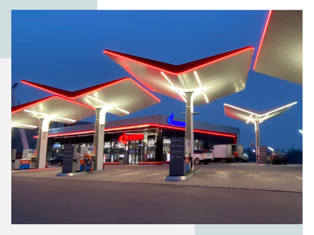 Навесы для АЗС в Ноябрьске