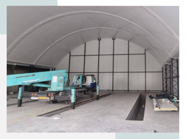 Внутреннее оснащение ангаров в Ноябрьске